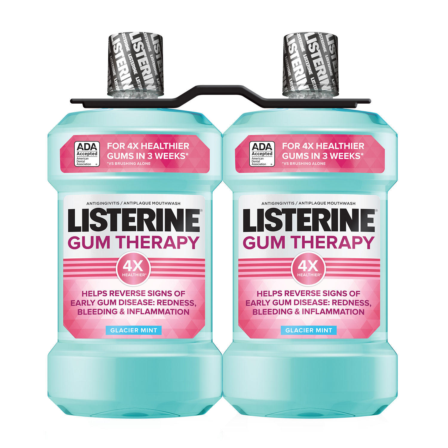 Listerine Gum Therapy Anti-Gingivitis Glacier Mint Mouthwash, 1.5L, 2 pk.